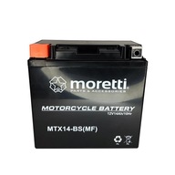 Silná batéria pre motocykle - dlhá životnosť 12Ah MTX14-BS GEL MORETTI