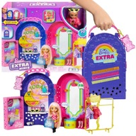 MATTEL BARBIE EXTRA MINI MINIS BOUTIK BOUTIKOVÁ BÁBIKA + SÚPRAVA DOPLNKOV