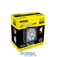 PRACOVNÁ LAMPA 9xLED 12/24V 27W 1600 Lm ŠTVRT.