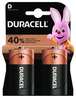 2x VÝKONNÉ ALKALICKÉ BATÉRIE DURACELL LR20 D R20