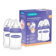 LANSINOH SET 2 x FĽAŠA 160 ml + cumlíky