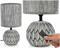 NOČNÁ LAMPA, KERAMICKÁ LAMPA + BOHO LÁTKA