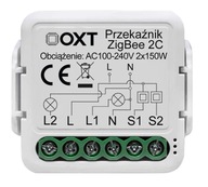 MINI 2-kanálový reléový ovládač 2CH 2 okruhy 5A DIN - ZigBee TUYA