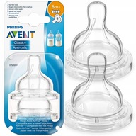 AVENT CLASSIC FAST cumlík na fľašu 6m+ 2 ks