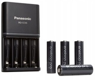 NABÍJAČKA PANASONIC BQ-CC55 + 4 x R6/AA ENELOOP PRO 2500 mAh ORIGINÁL