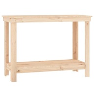 Pracovný stôl z masívneho borovicového dreva, 110x50x80