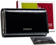 PETERSON klasická dámska peňaženka z pravej kože