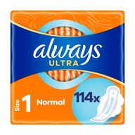 Hygienické vložky Always Ultra Normal R1 Winged 114 ks