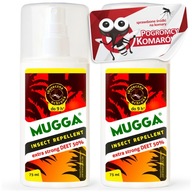 2x MUGGA STRONG MUGGA STRONG SPREJ NA KOMÁRY 50% muga