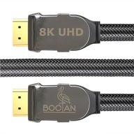 HDMI 2.1 PREMIUM 4K 8K kábel MEDENÝ NYLON 0,5 m