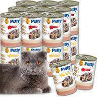 PETTY Set Mokré krmivo pre mačky MIX CHUTÍ 20x415g