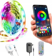 RGB LED pásik 15m Bluetooth Aplikácia s diaľkovým ovládaním