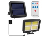 SOLAR LAMPA 128 LED SNÍMAČ POHYBU DIAĽKOVÉ 100W