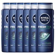 NIVEA Fresh Kick pánsky sprchový gél 6*500ml