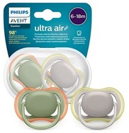 Avent Ultra Air Silikónový cumlík 6-18m 2 ks