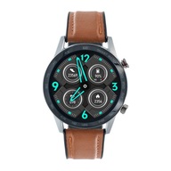 Inteligentné hodinky s hnedým koženým remienkom značky Watchmark
