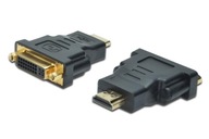 DIGITUS HDMI FHD 1080p 60Hz adaptér Typ HDMI A/DVI-I (24+5) M/F čierny