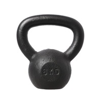 HMS KETTLEBELL Black 8kg TRVALÝ TRÉNING