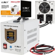 NÚDZOVÝ NAPÁJAČ KEMOT UPS 12V 230V 300W / 500W PRE ČERPADLO PECE ÚK | + KÁBLE