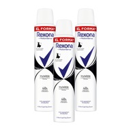 SADA 3X REXONA NEVIDITEĽNÝ ČIERNO-BIELY SPREJ 200ml