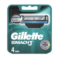 4 x GILLETTE MACH3 Vložky Čepele Nože ORIGINÁL