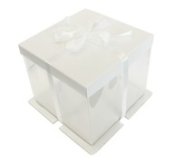 Elegantná tortová krabička 30x30x25 BIELA