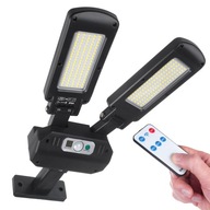 DVOJITÁ LED SOLARNÁ LAMPA S POHYBOVÝM SENZOROM IP54 + DIAĽKOVÝ NAPÁJANIE 2x450lm 5W