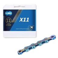 Cyklistická reťaz KMC X11 Aurora Blue 118 článkov 5,65 mm 11-rýchlostný BOX