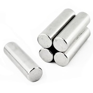 Valcový neodymium magnet 7x25 N38 sada 5 kusov