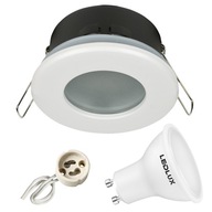 Hermetické svietidlo D-06 WHITE IP44 + LED GU10 5W