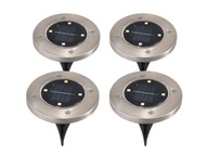 LED SOLAR LAMPA 4xSMD NA ZÁHRADE - 4KS.