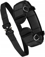 Vojenský taktický bojový opasok 2v1 vojenský DOUBLE Black Molle Belt