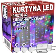 Svetelná závesná girlanda 200 LED drôtov 3x2 USB