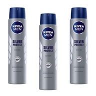 NIVEA MEN Silver Protect Antiperspirant v spreji 3 x 250 ml