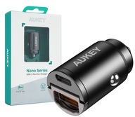 AUKEY CC-A3 MINI Nabíjačka do auta 2xUSB (1xUSB-C+1xUSB-A) QC PD 30W