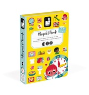 Magnetické puzzle Magnetibook Janod hodinky