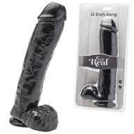 ToyJoy 28 cm Realistické hrubé veľké dildo čierne