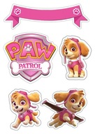 Tortová oblátka SKYE PAW PATROL Postavy + MENO Potlač cukru A4