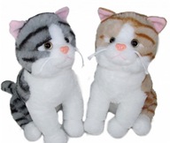 CAT MASKOT 2 FARBY HLAS 25CM CAT SUN-DAY K-1216