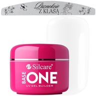 Silcare Base One UV Gel Samonivelačný gél na nechty CLEAR 50g + PILNÍK