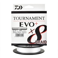 Daiwa Tournament X8 spriadací vrkoč 0,14mm 135m 10,2kg biely 1 ks.