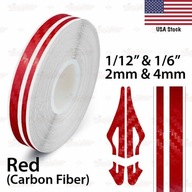 CARBON FIBER RED 1/2" rolovaný vinylový špendlík