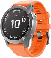 ORANŽOVÝ Silikónový remienok Garmin FENIX 7X 26 mm