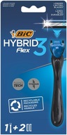 Bic System Hybrid Flex 3 holiaci strojček Blister 1 ks