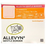 Smith Nephew Allevyn Gentle Border penový obväz 17,5 x 17,5 cm 10 ks