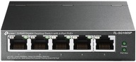 TP-LINK Switch desktop TL-SG1005P 4x PoE+ GIGABIT 5x RJ-45 kovové puzdro