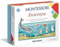 CLEMENTONI Montessori Set kartičky zvieratká 50646