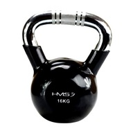 Kettlebell guma s chrómovou rukoväťou HMS 16kg 16 KG