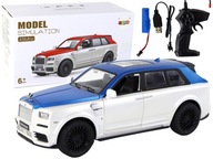 Diaľkové ovládanie Car R/C 1:20 biela a modrá