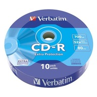 Verbatim CD-R, 43725, Extra ochrana, 10-balenie, 7